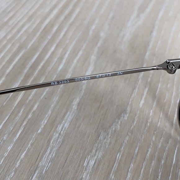 RayBan aviator silver grey sunglasses case& cloth - Picture 6 of 9